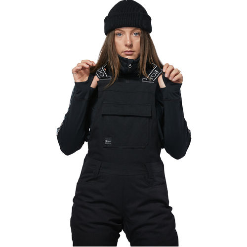 Rojo Snow Day True Black Womens 2023 Snowboard Bib [Size: Medium]