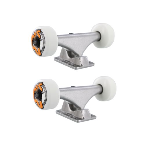 Bullet Assembly Silver Skateboard Trucks With OJ 53mm Skateboard Wheels
