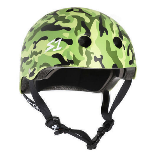 S1 Lifer Certified Camo Green Skateboard Helmet