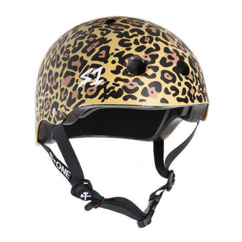 S1 Lifer Certified Matte Leopard Skateboard Helmet [Size: Medium]