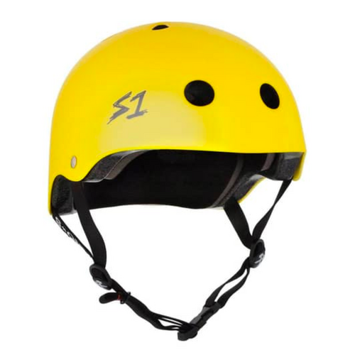 S1 Lifer Certified Matte Yellow Skateboard Helmet [Size: Large]