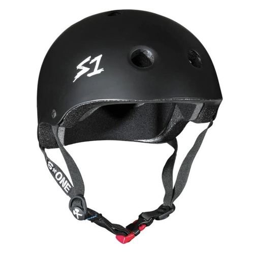 S1 Mini Lifer Certified Matte Black Skateboard Helmet