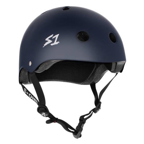 S1 Mega Lifer Certified Matte Navy Skateboard Helmet