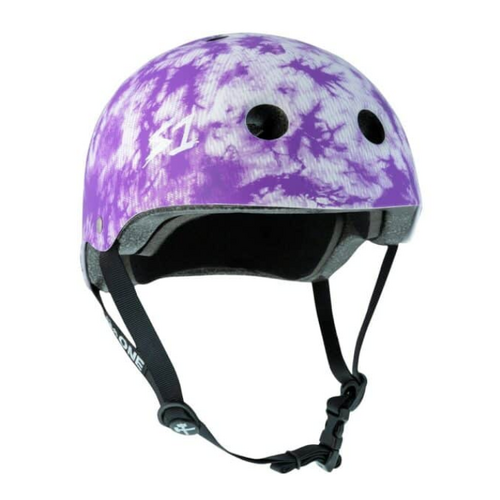 S1 Lifer Certified Purple Tie Dye Skateboard Helmet