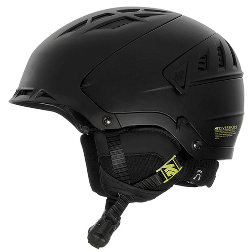 K2 Diversion Black Mens Snowboard Integrated Audio Ski Helmet [Size: Medium]