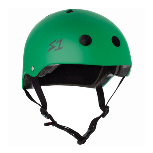 S1 Lifer Certified Matte Kelly Green Skateboard Helmet [Size: Large]
