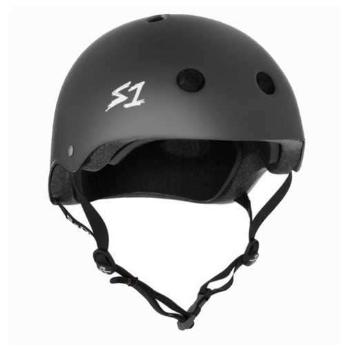 S1 Lifer Certified Matte Dark Grey Skateboard Helmet