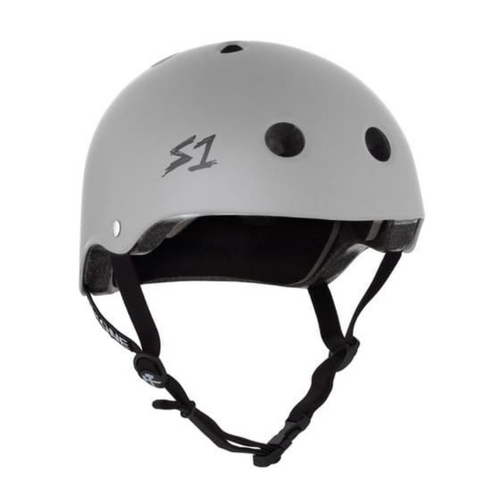 S1 Lifer Certified Matte Light Grey Skateboard Helmet [Size: Medium]