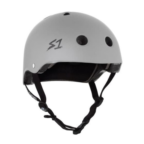 S1 Lifer Certified Matte Light Grey Skateboard Helmet [Size: Large]