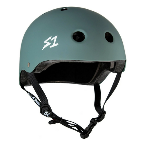 S1 Lifer Certified Matte Tree Green Skateboard Helmet