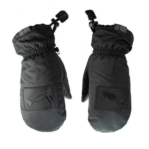 Salmon Arms Logo Black Classic Snowboard Mitts [Size: Small]