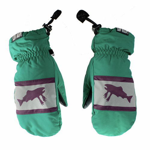 Salmon Arms Hi Vis Classic Snowboard Mitts [Size: Medium]