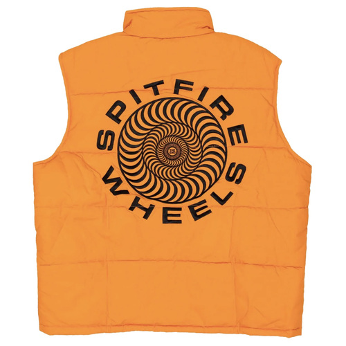 Spitfire Classic 87 Orange Puffer Vest [Size: Medium]