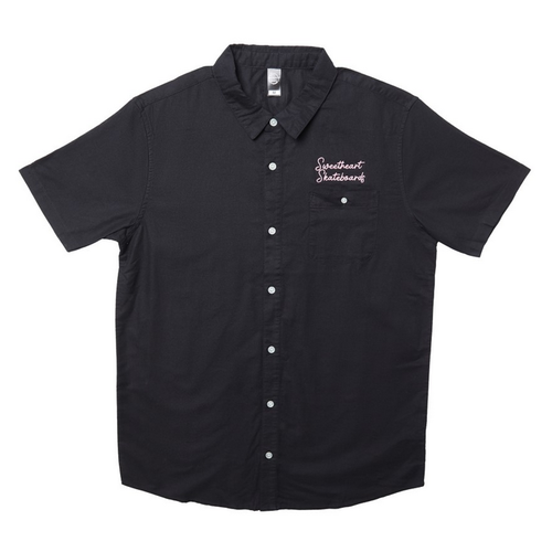 Sweetheart Going Out Black Pink Mens Button Up Shirt [Size: Large]