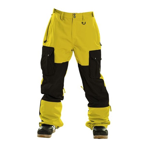 Sessions Major Yellow Mens 2021 15K Snowboard Pants [Size: Small]