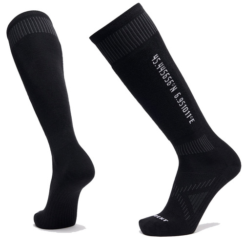 LéBent Core Targeted Cushion Black Light Snowboard Ski Socks