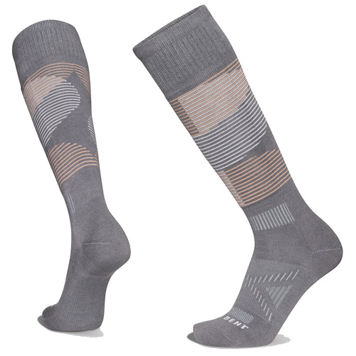 LéBent Shred Targeted Cushion Smoked Pearl Snowboard Ski Socks