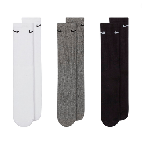 Nike Everyday Cushioned Multi-Coloured Crew Socks 3 Pack [Size: Small]