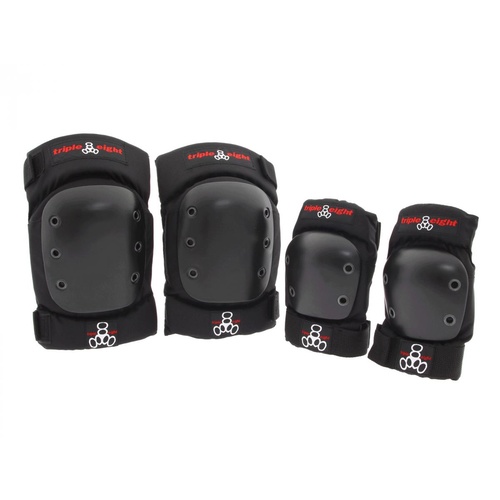 Triple Eight 888 Street Black Skateboard Knee & Elbow Pads