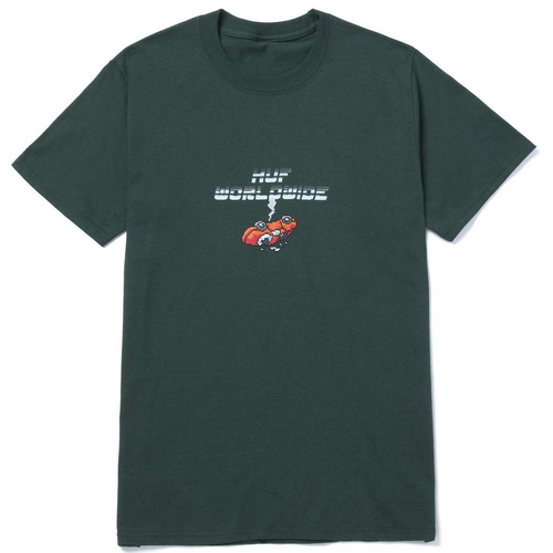 HUF Game Over Dark Green Mens Short Sleeve Tee [Size: Large]