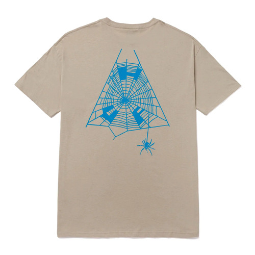 HUF Tangled Web Triple Triangle Sand Mens Short Sleeve Tee [Size: Large]