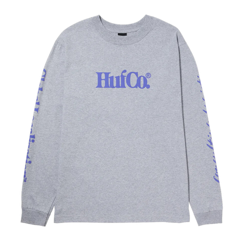 Huf Co. Heather Grey Mens Long Sleeve Tee