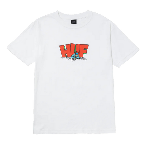 Huf The Drop White Mens Short Sleeve Tee [Size: X-Large]