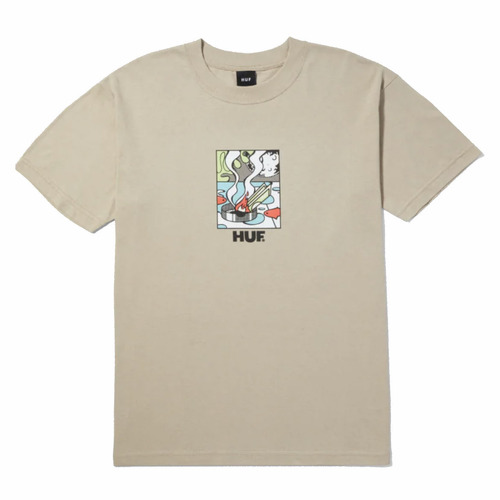 HUF Burning Away Bone Mens Short Sleeve Tee T-Shirt [Size: Large]