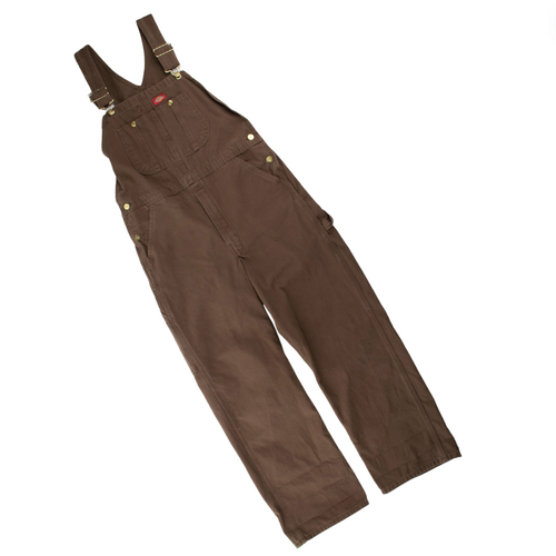 Dickies DB100 Duck Brown 30" Coverall Overalls Used Vintage