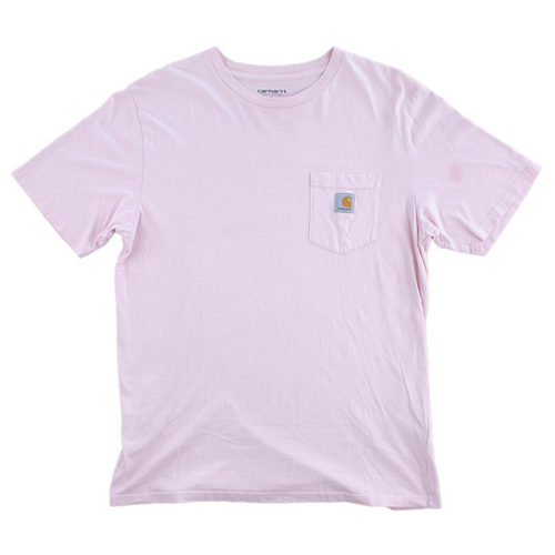 Carhartt Pocket Pink Mens Large T-Shirt Used Vintage