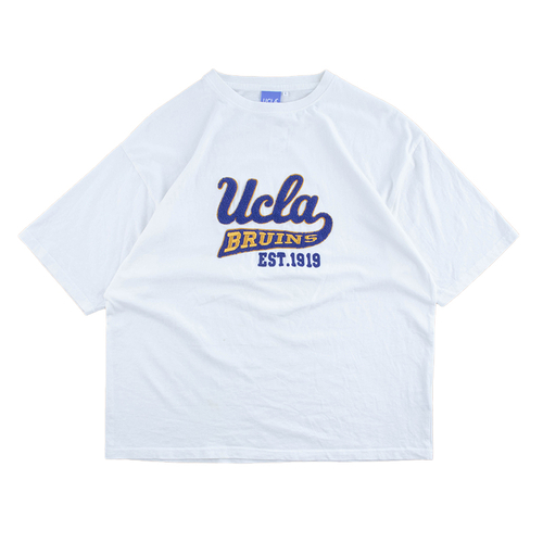 UCLA Bruins Furry Logo White Large T-Shirt Used Vintage