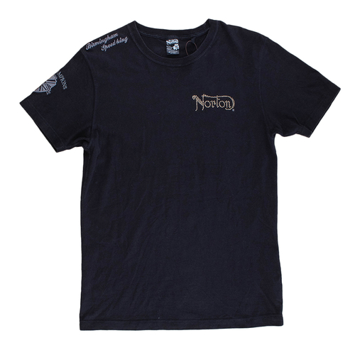 Norton World Champions Black X-Large T-Shirt Used Vintage