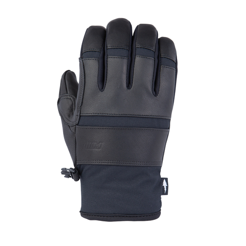 Pow Villain Black Mens Snowboard Gloves [Size: Medium]