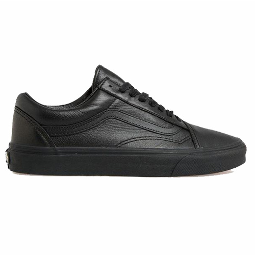 Vans Old Skool Black Leather Youth 