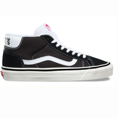 Vans Skate Mid Skool Black White Mens Suede Skateboard Shoes [Size: 10]