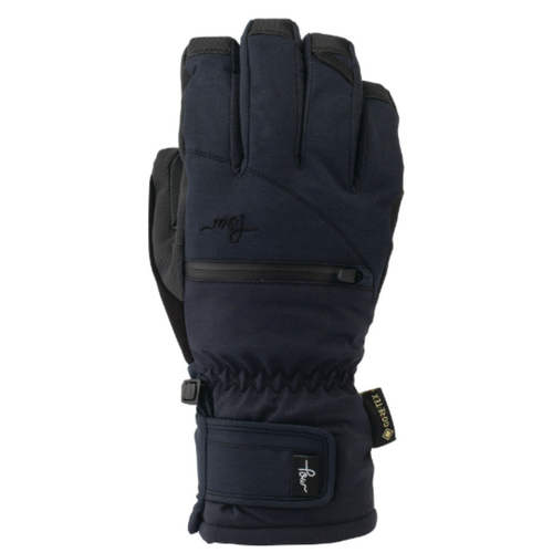 POW Cascadia GTX Short Black Womens Snowboard Gloves [Size: X-Small]