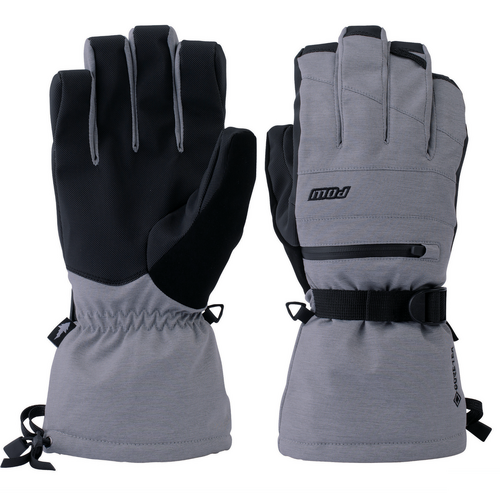 Pow Wayback GTX Long Grey Mens Gore-Tex Snowboard Gloves [Size: Small]