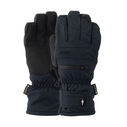 Pow Wayback GTX Short Black Mens Gore-Tex Snowboard Gloves [Size: Small]