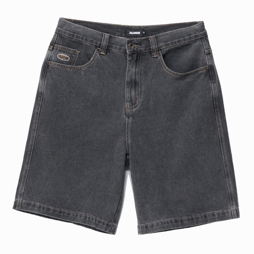 XLarge Baggy Bull Denim 91 Washed Black Shorts [Size: 32"]